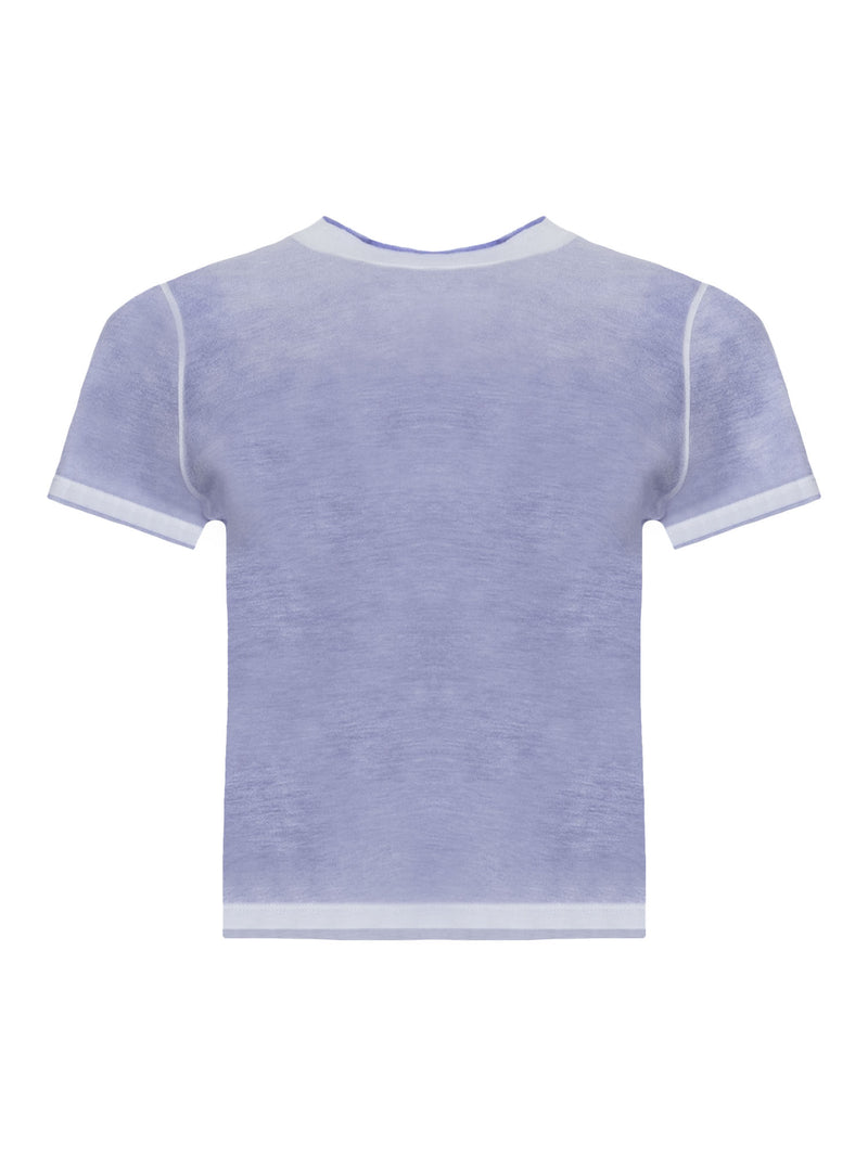 Patrick Assaraf Classic Reverse Spray Baby Tee