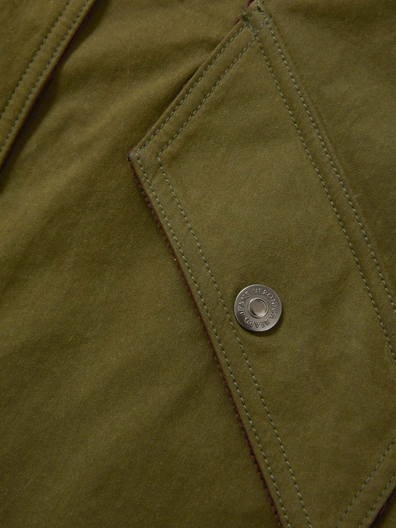 Veronica Beard Dietz Wax Coated Field Jacket