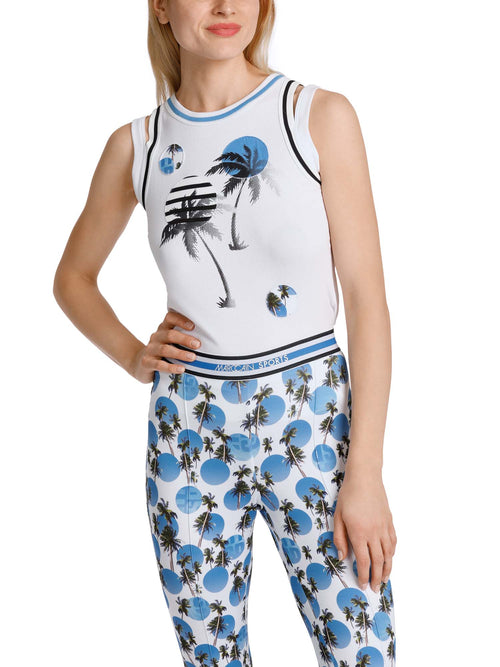 Marc Cain Sports Sleeveless Graphic Top
