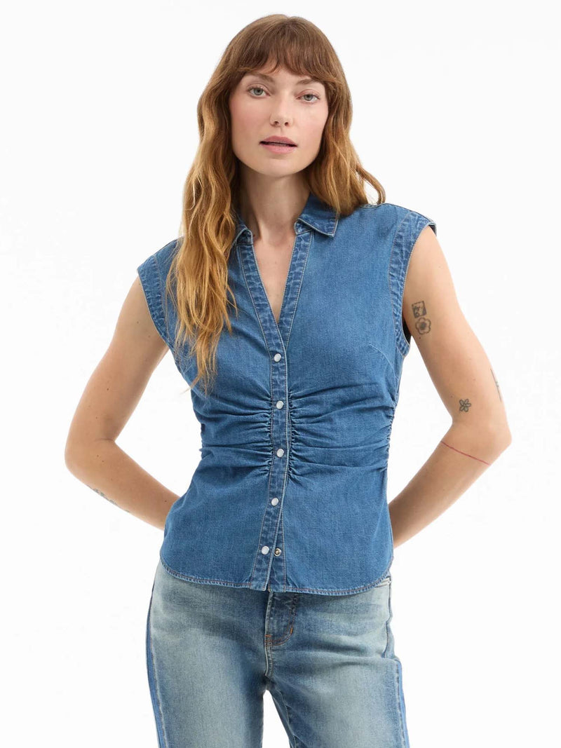 Veronica Beard Sera Denim Shirt