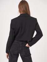 Repeat Knitted Jacket with Flap Pockets