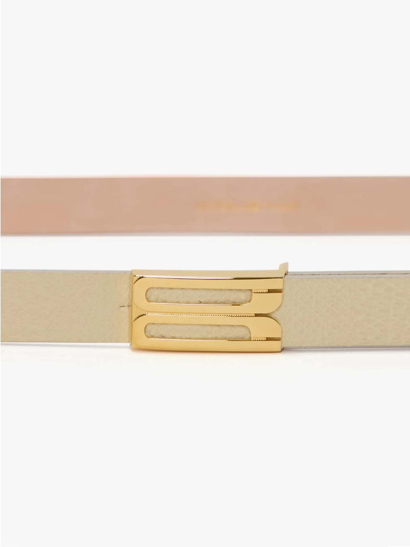 Victoria Beckham Micro Frame Belt in Grained Leather