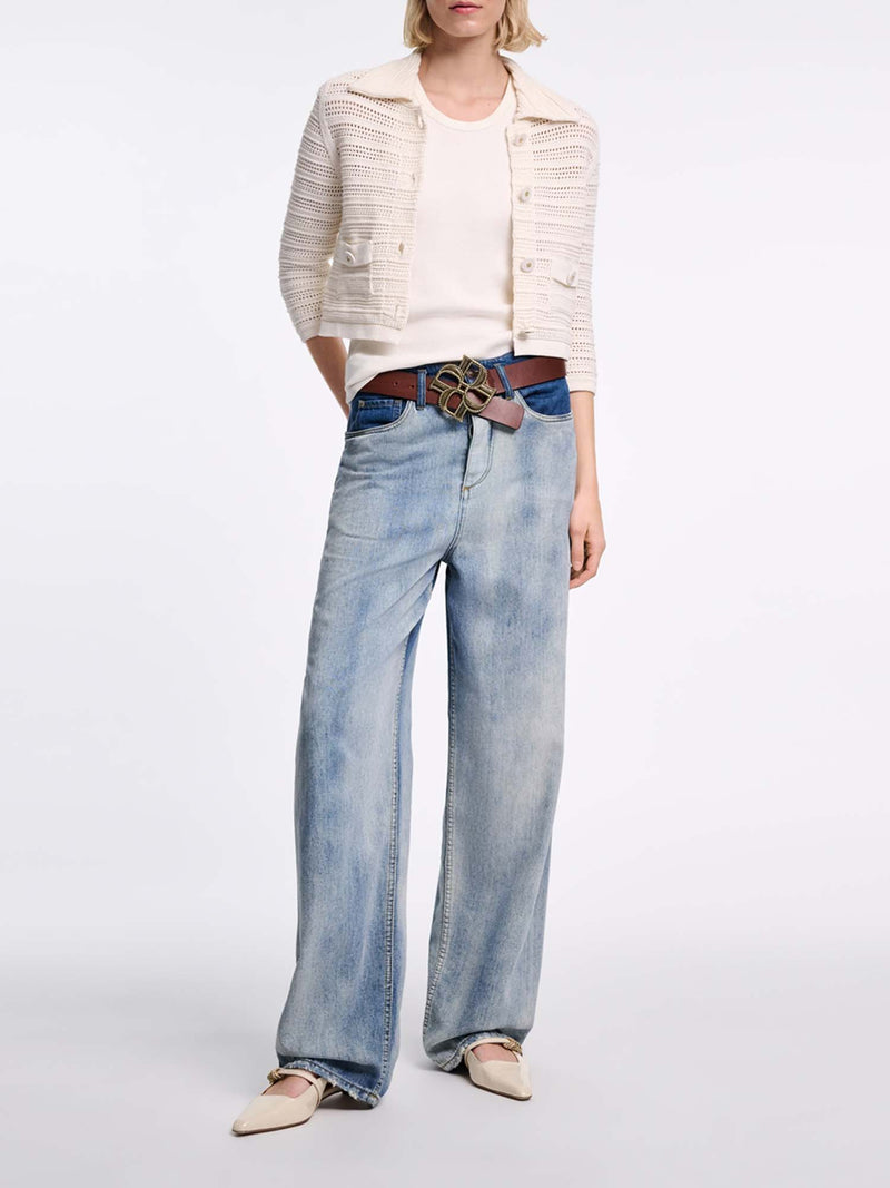 Dorothee Schumacher Precise Pointelle Knit Jacket