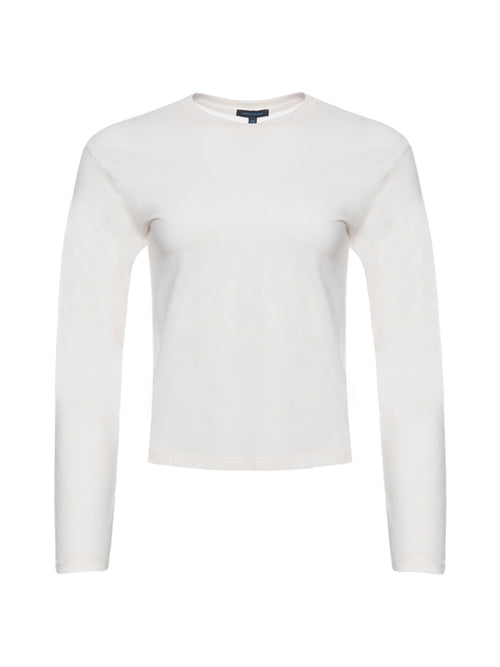 Patrick Assaraf Long Sleeve Iconic Boyfriend Crew