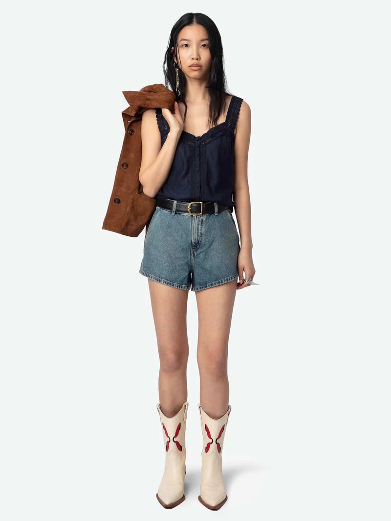 Zadig &amp; Voltaire Celite Tomboy Top