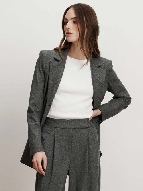 Veronica Beard Ryanne Wool Jersey Jacket