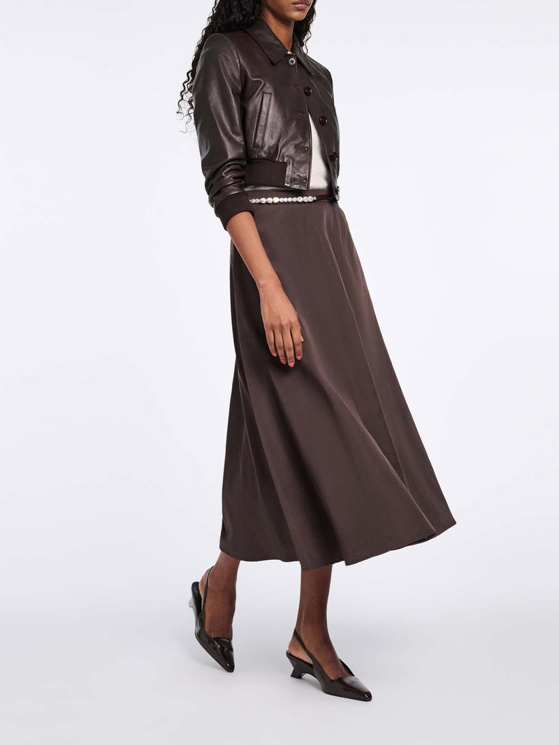 Dorothee Schumacher Sleek Statement Leather Mini Jacket