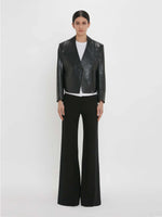 Victoria Beckham Tailored Leather Biker Jacket