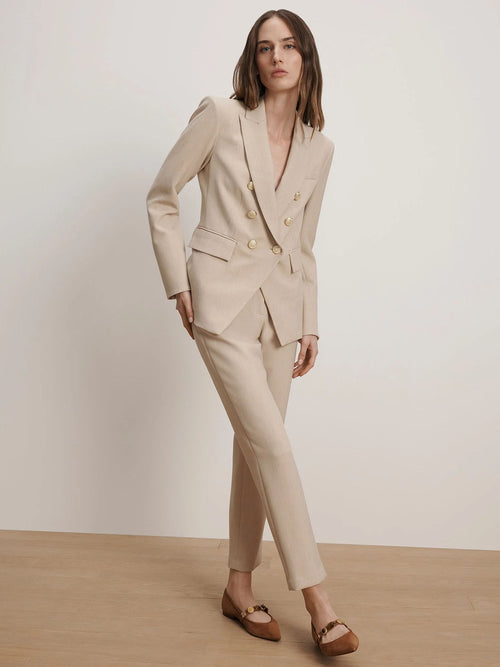 Veronica Beard Miller Dickey Jacket with Signature Crest Button