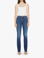 Mother Mid Rise Smokin Double Heel Jeans