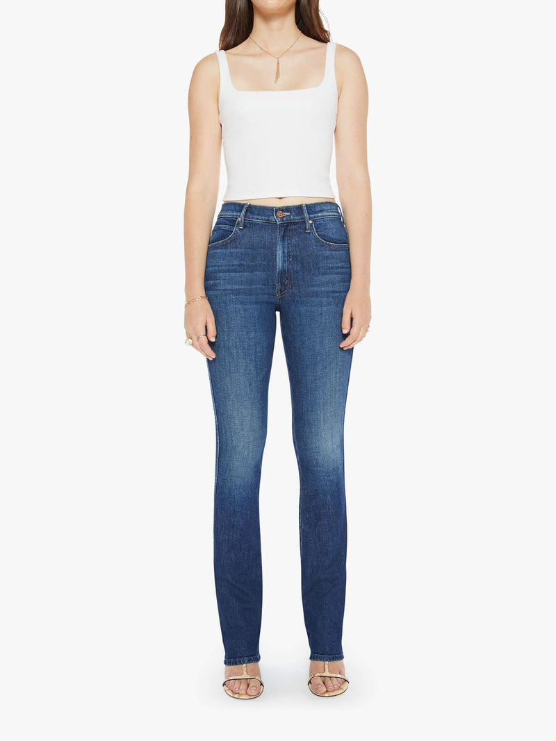 Mother Mid Rise Smokin Double Heel Jeans