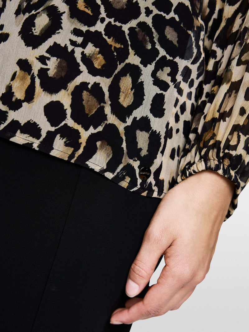 Marc Cain Leopard Print Blouse