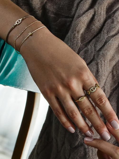Alisia Cord Bracelet with Cubed Zirconia