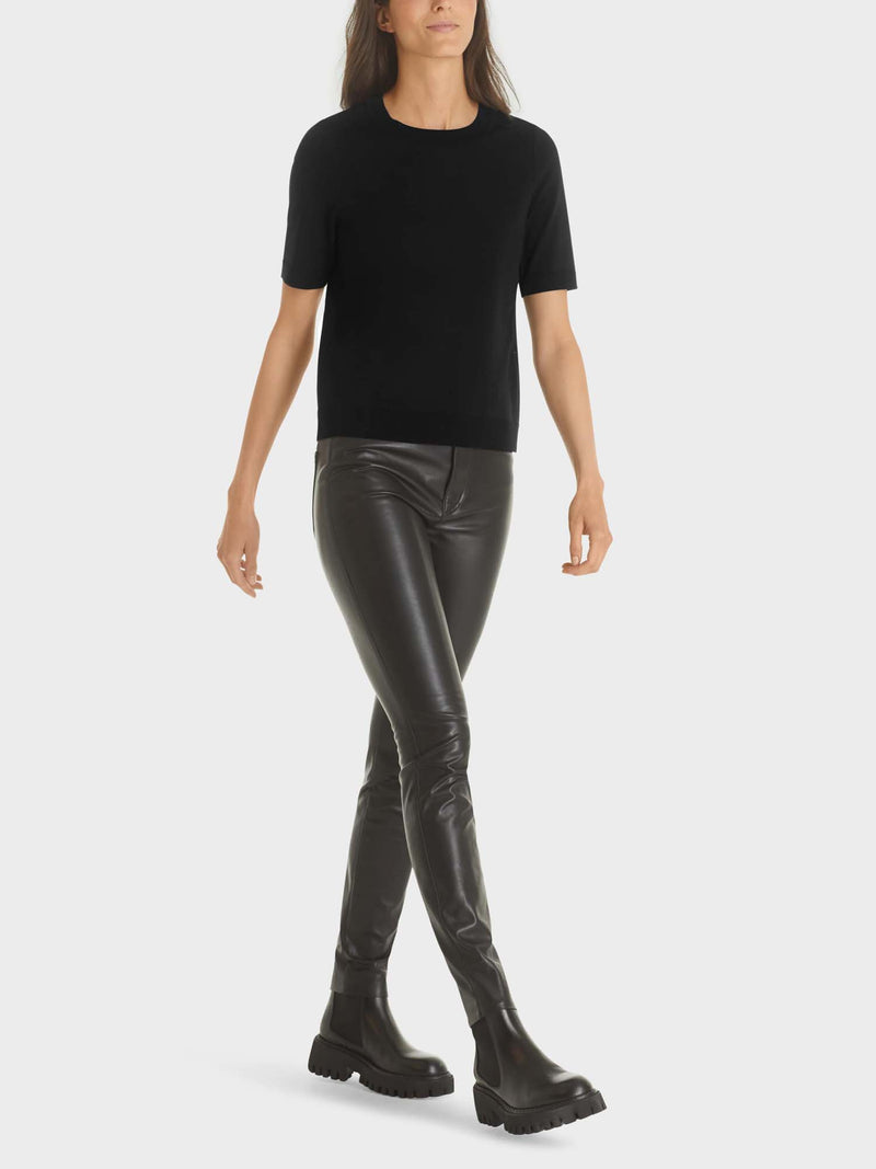Marc Cain Additions "Rethink Together" Short Sleeve Sweater