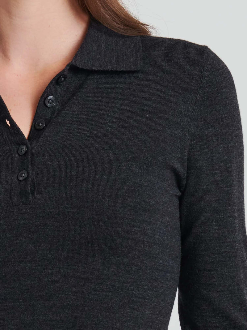 Patrick Assaraf Merino Fitted Polo