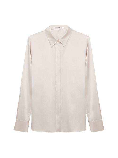 Dorothee Schumacher Sense of Shine Silk Satin Blouse