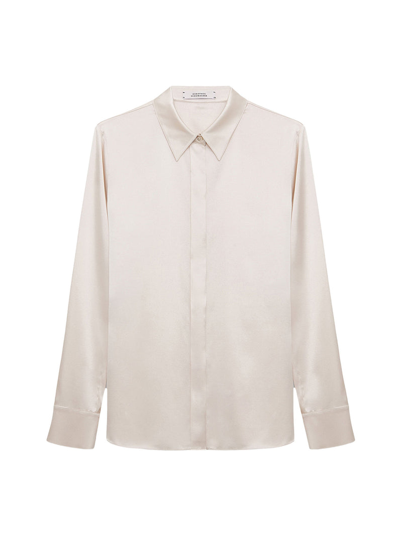 Dorothee Schumacher Sense of Shine Silk Satin Blouse