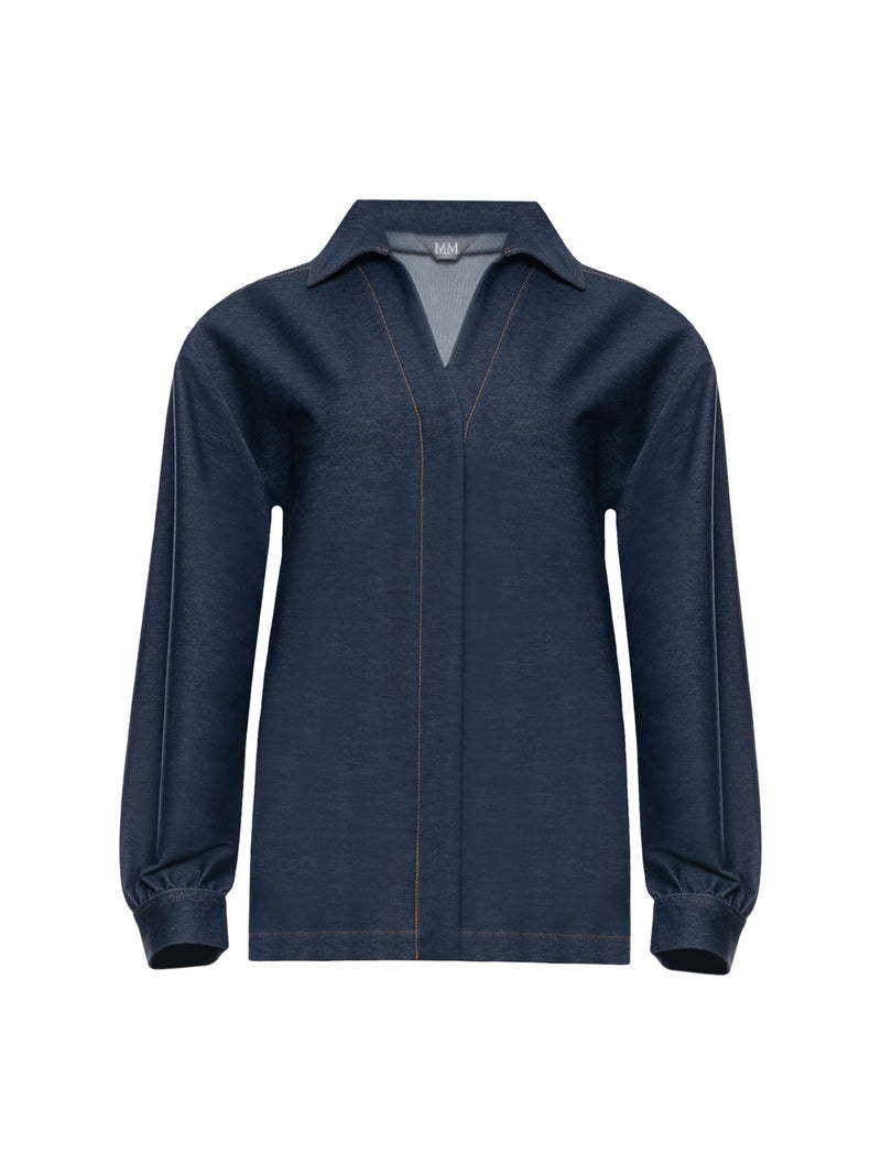 MM Orleans Jersey Effect Denim Jacket