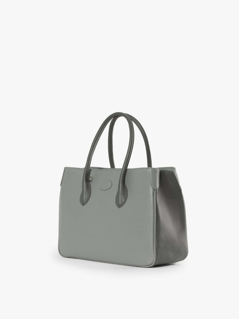 Cinzia Rocca Two Tone Leather Tote Bag