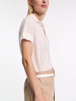 Dorothee Schumacher Natural Ease Polo Shirt w. Ribbed Knit Collar