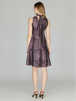 Mi Jong Lee Rose Dot Jacquard Short Dress