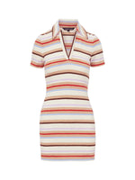 Veronica Beard Bailey Striped Polo Mini Dress