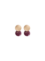 Terrena Enamelled Brass Earrings