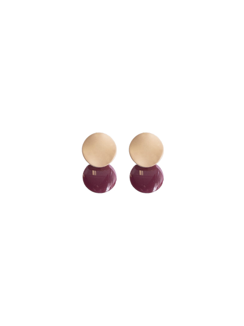 Terrena Enamelled Brass Earrings