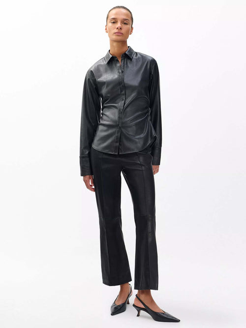 Rag &amp; Bone Irina Leather Kick Flare Pant