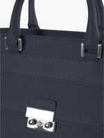 Cinzia Rocca Leather Structured Bag with Metal Closure