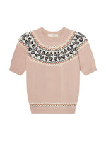 Frame The Short Sleeve Fairisle Sweater
