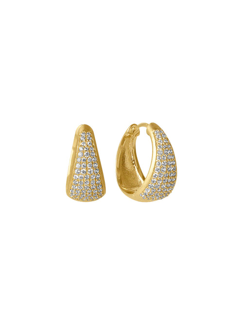 Dean Davidson Margaux Pave Huggie Hoops