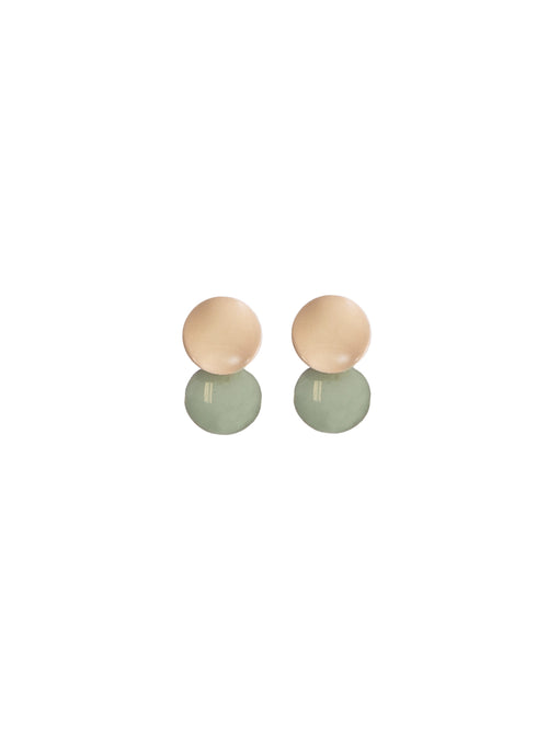 Terrena Enamelled Brass Earrings