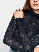 Marc Cain Sports Logo Lace Top
