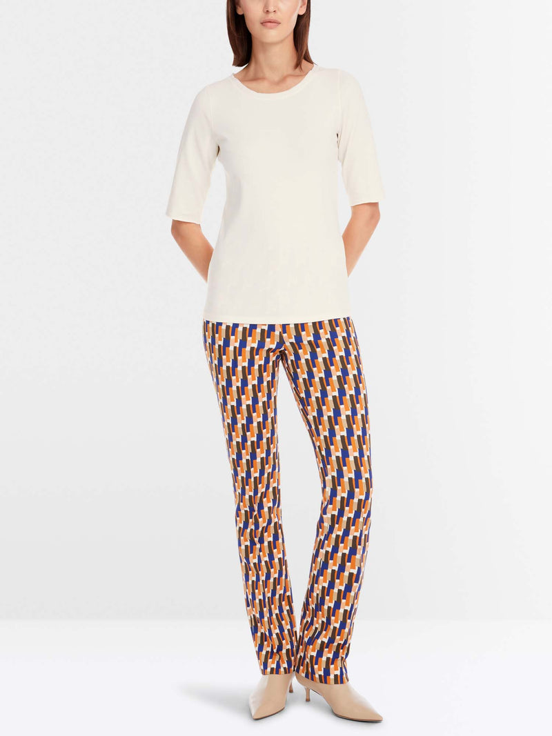 Marc Cain T-shirt with Mid-Length Sleeves