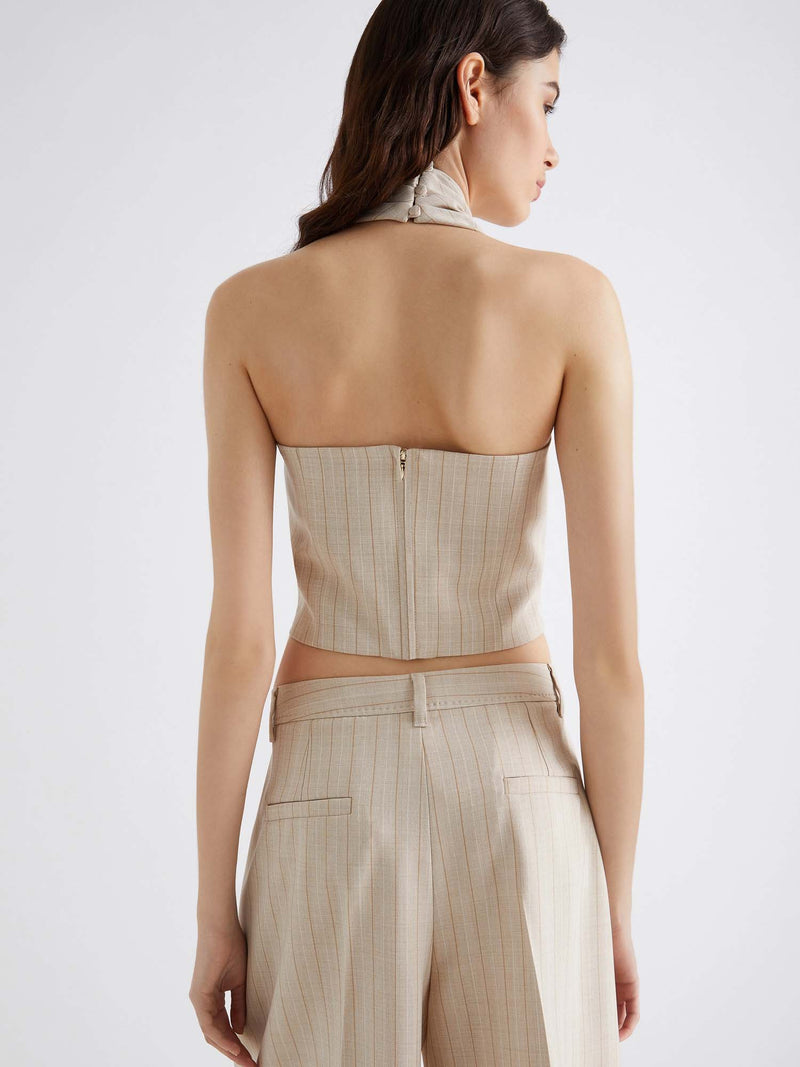 Marella Lison Criss Cross Halter Top