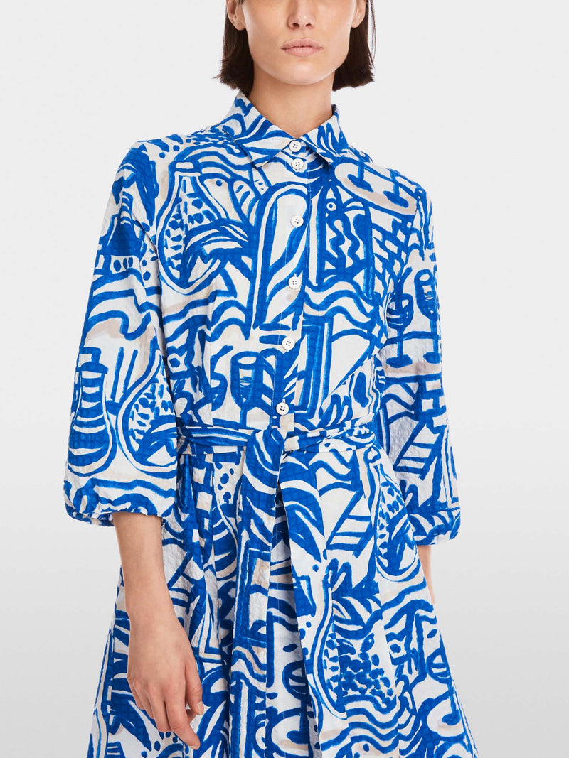 Marc Cain Belted Long Sleeved Dress
