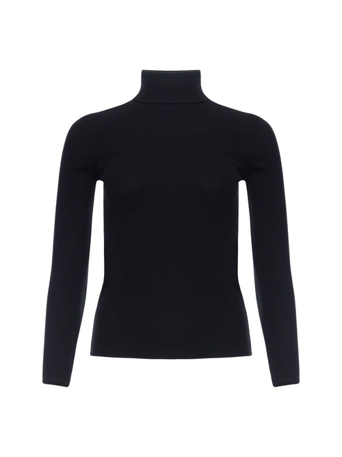 Patrick Assaraf Modal Rib Turtleneck