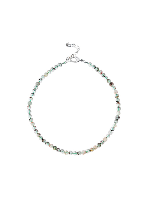 JMNYC AAA Phantom Quartz 6mm Ball Necklace