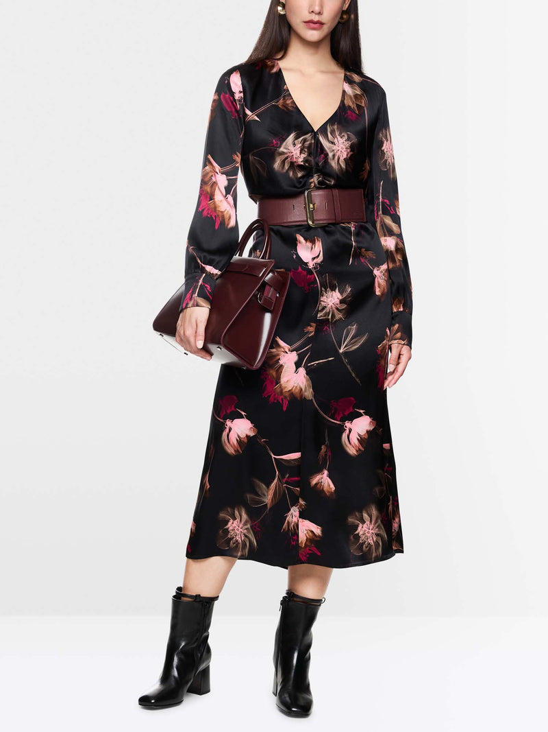 Marc Cain Silk Floral Print Dress