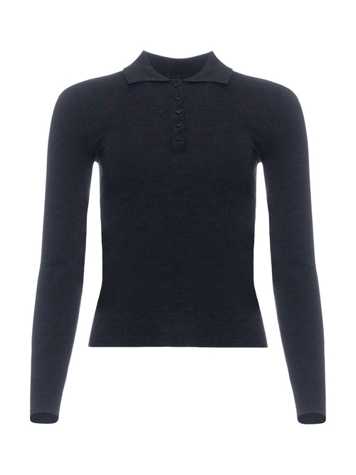 Patrick Assaraf Merino Fitted Polo