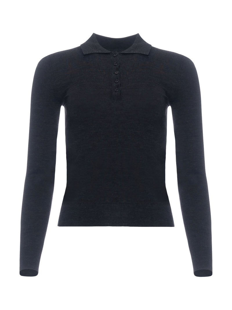 Patrick Assaraf Merino Fitted Polo