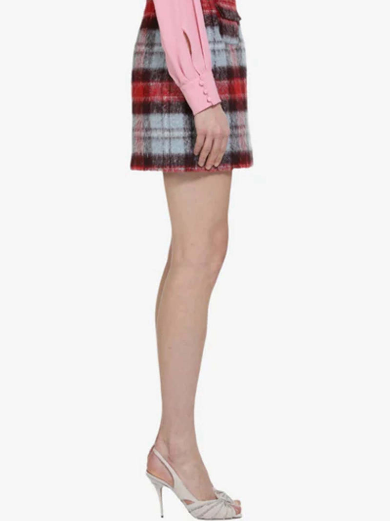 N&deg;21 Checked Mini Skirt