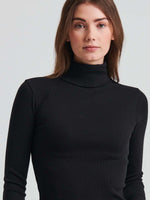 Patrick Assaraf Modal Rib Turtleneck