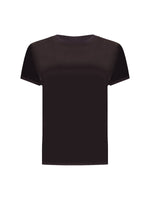 Patrick Assaraf Silk Satin Short Sleeve Tee