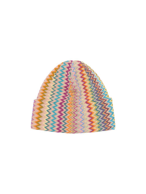 Missoni Beanie in Zigzag Pattern