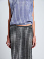 Proenza Schouler Lori Knit Plaid Skirt