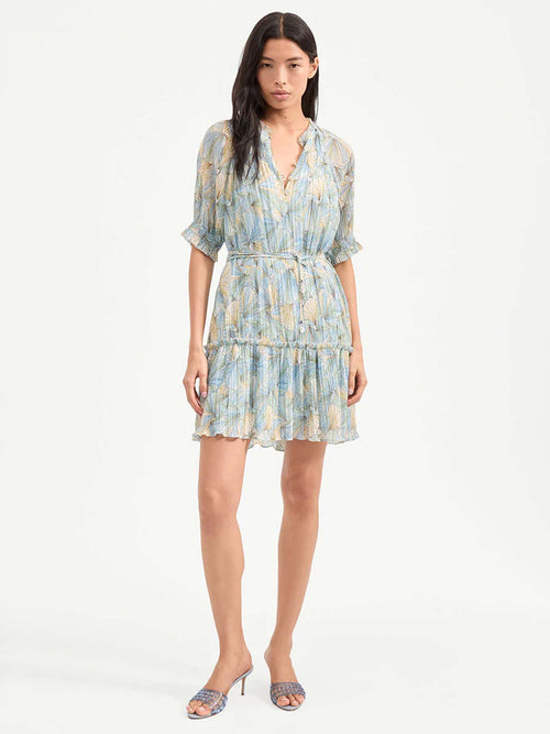 Veronica Beard Dorrie Pleated Mini Dress