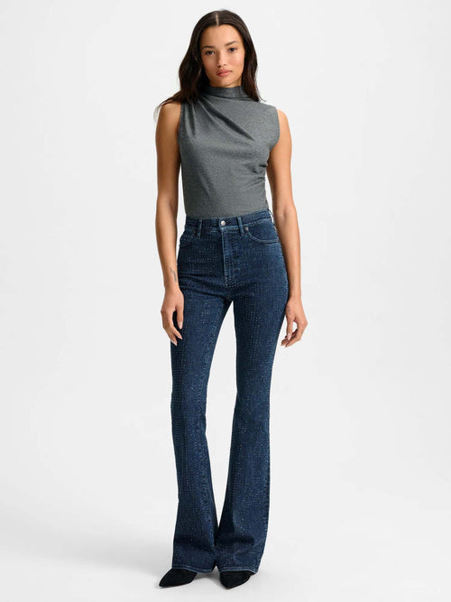 Veronica Beard Mylie Mock-Neck Tank Top