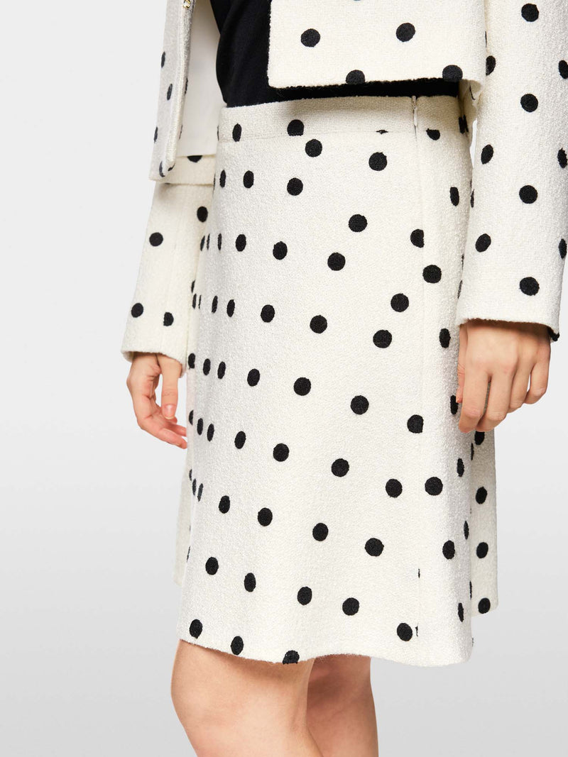 Marc Cain Flared Skirt w. Polka Dots